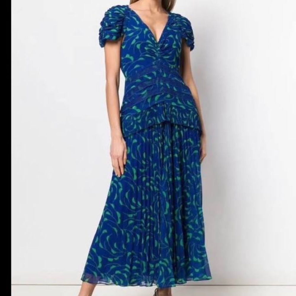 Self portrait crescent maxi dress.